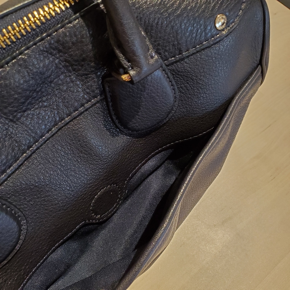NWOT Authentic Coach Black leather Satchel Bag - Picture 12 of 16